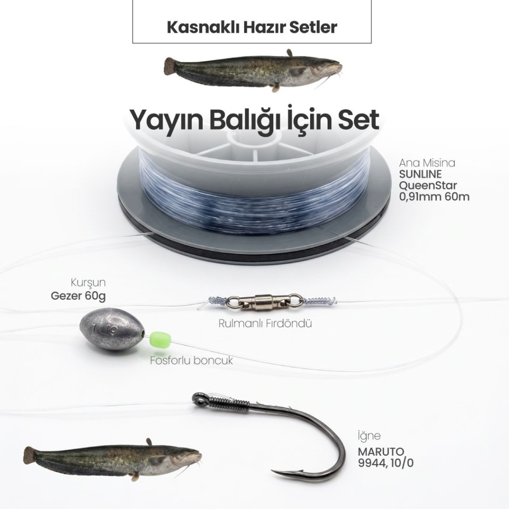 Alamatra Kasnaklı Hazır Yayın Balığı Takımı - Görsel 3