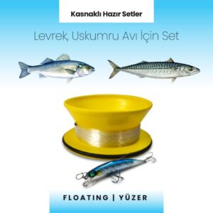 Alamatra Kasnaklı Hazır Sırtı Seti – Levrek & Uskumru Avı İçin (Floating / Yüzer) 0,3 Metre Dalar