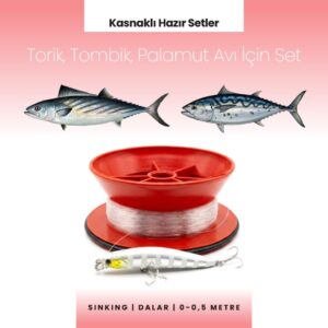 Alamatra Kasnaklı Hazır Sırtı Seti – Torik, Tombik & Palamut Avı İçin (Sinking / 0 – 0.5 Metre)
