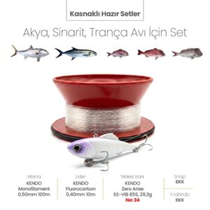 Alamatra Kasnaklı Hazır Sırtı Seti – Akya, Sinarit & Trança Avı İçin (Vibration / Titreşimli Batan, Dalan Max. 25m) - Görsel 3
