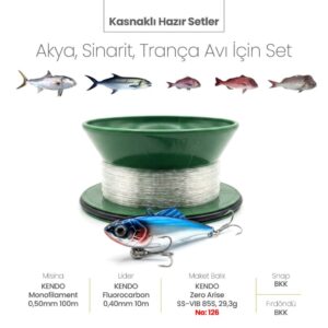Alamatra Kasnaklı Hazır Sırtı Seti – Akya, Sinarit & Trança Avı İçin (Vibration / Titreşimli Batan, Dalan Max. 25m) - Görsel 4