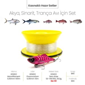Alamatra Kasnaklı Hazır Sırtı Seti – Akya, Sinarit & Trança Avı İçin (Vibration / Titreşimli Batan, Dalan Max. 25m) - Görsel 5