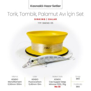 Alamatra Kasnaklı Hazır Sırtı/Sürütme Seti – Torik, Palamut & Tombik Avı İçin ( Dalan Max 1 Metre) - Görsel 3