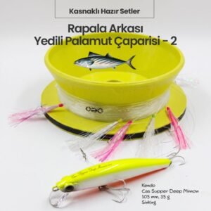 Alamatra Kasnaklı Rapala Arkası Yedili Palamut Çaparisi – Kendo Cas Supper Deep Minnow Donanımlı