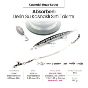 Alamatra Absorberli Derin Su Kasnaklı Sırtı Takımı  (2-3 Knot Max Hız)