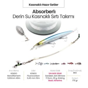 Alamatra Absorberli Derin Su Kasnaklı Sırtı Takımı  (2-3 Knot Max Hız) - Görsel 2