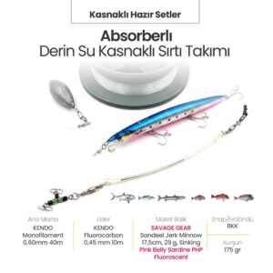 Alamatra Absorberli Derin Su Kasnaklı Sırtı Takımı  (2-3 Knot Max Hız) - Görsel 3