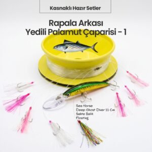 Alamatra Kasnaklı Rapala Arkası Yedili Palamut Çaparisi – Sea Horse Deep Ghost Diver Donanımlı