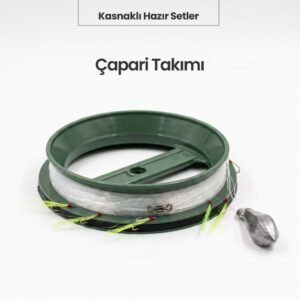 Kasnaklı Hazır Çapari Takımı – UV Simli / Tüylü İstavrit, Palamut, Uskumru El Oltası Seti - Görsel 2