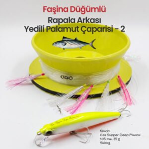 Alamatra Kasnaklı Rapala Arkası Yedili Palamut Çaparisi – Kendo Cas Supper Deep Minnow Donanımlı
