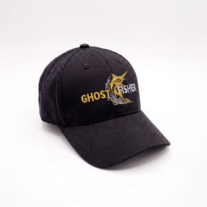 Ghostfisher Nakışlı Pamuklu Beyzbol Şapkası – Unisex Outdoor & Günlük Spor Şapka - Siyah