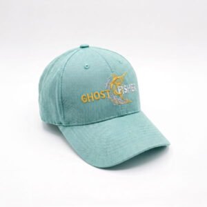 Ghostfisher Nakışlı Pamuklu Beyzbol Şapkası – Unisex Outdoor & Günlük Spor Şapka - Turkuaz