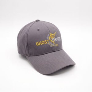 Ghostfisher Nakışlı Pamuklu Beyzbol Şapkası – Unisex Outdoor & Günlük Spor Şapka - Füme