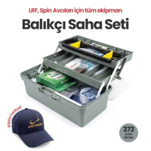LRF ve Spin Avcıları İçin Balıkçı Saha Seti (373 Parça Organizer Çantalı Dev Takım + Şapka Hediyeli)