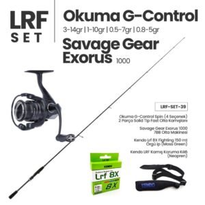 Okuma G-Control LRF & Light Spin Kamışı (4 Seçenek) + Savage Gear Exorus 1000 Spin Makinesi + LRF Set 39
