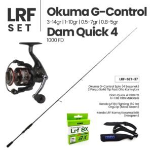 Okuma G-Control LRF & Light Spin Kamışı (4 Seçenek) + Dam Quick 4 1000 FD Spin Makinesi + LRF Set 37