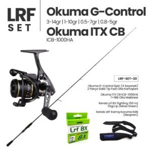 Okuma G-Control LRF & Light Spin Kamışı + Okuma ITX CB 1000HA Spin Makinesi + LRF Set 30