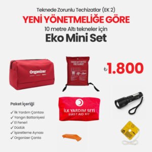 Eko Mini Set 2 – 10 metre Altı Tekneler İçin Yeni Yönetmeliğe Uygun Zorunlu Tekne Teçhizatı